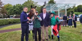 "Unstoppable Shamida: Aga Khan's Filly Dominates Irish Stallion Farms Stakes"