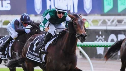 Treasurethe Moment Triumphs in VRC Oaks at Flemington